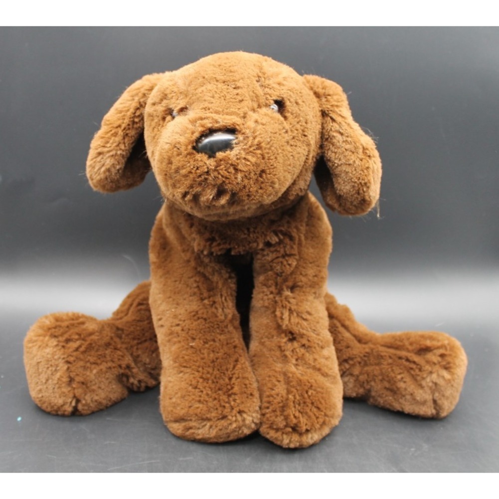 GUND Dark Brown Plush Dog Stuffed Animal Floppy Puppy Soft Toy 12"